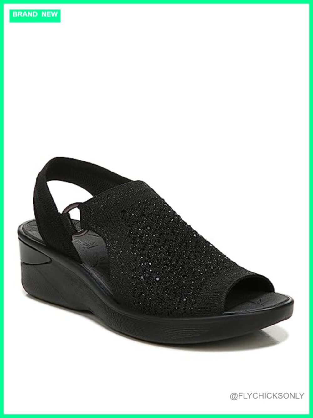 Womens Star Bright Slingback Wedge Sandal Peep Toe